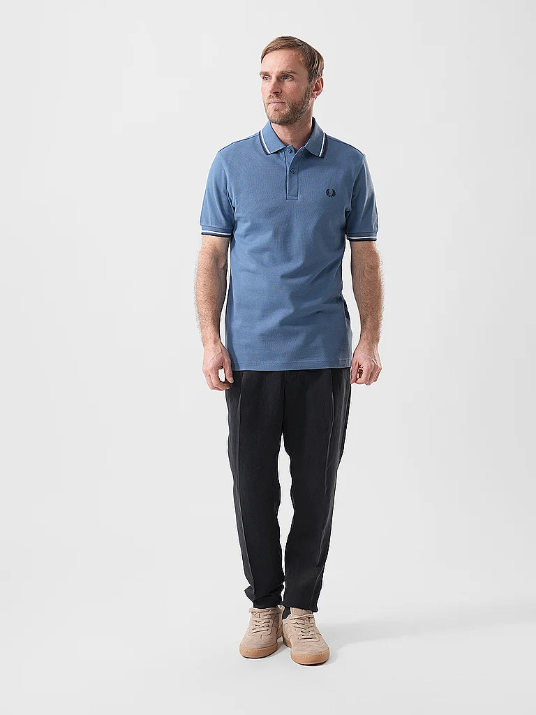 Fred Perry Herren Polo Shirt Marineblau Gr. S 8